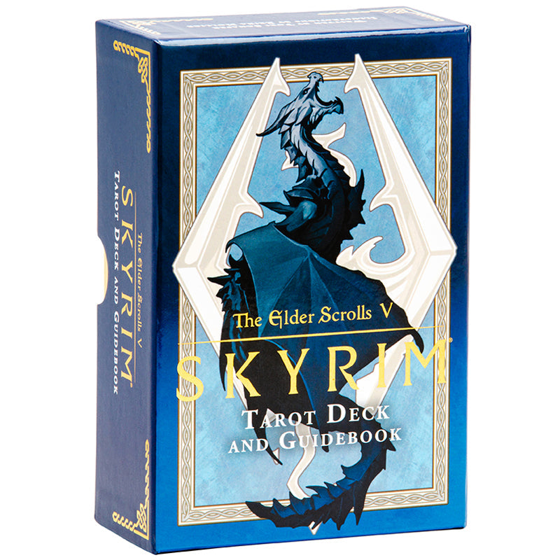 The Elder Scrolls V Skyrim Tarot Deck and Guidebook packaging on a white background