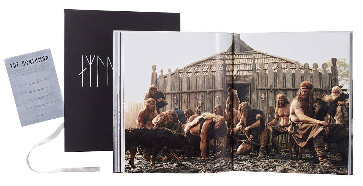 Book with a Viking-themed illustration on a white background