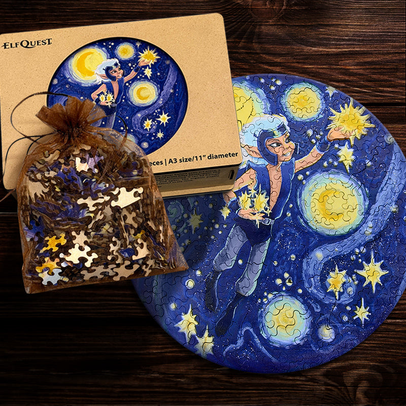 EXCLUSIVE ElfQuest Starry Night Skywise Wooden Puzzle | $1 Pre-Order