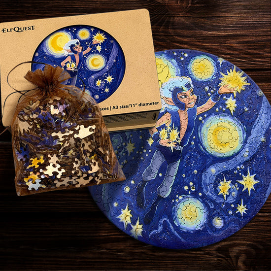 EXCLUSIVE ElfQuest Starry Night Skywise Wooden Puzzle | $1 Pre-Order