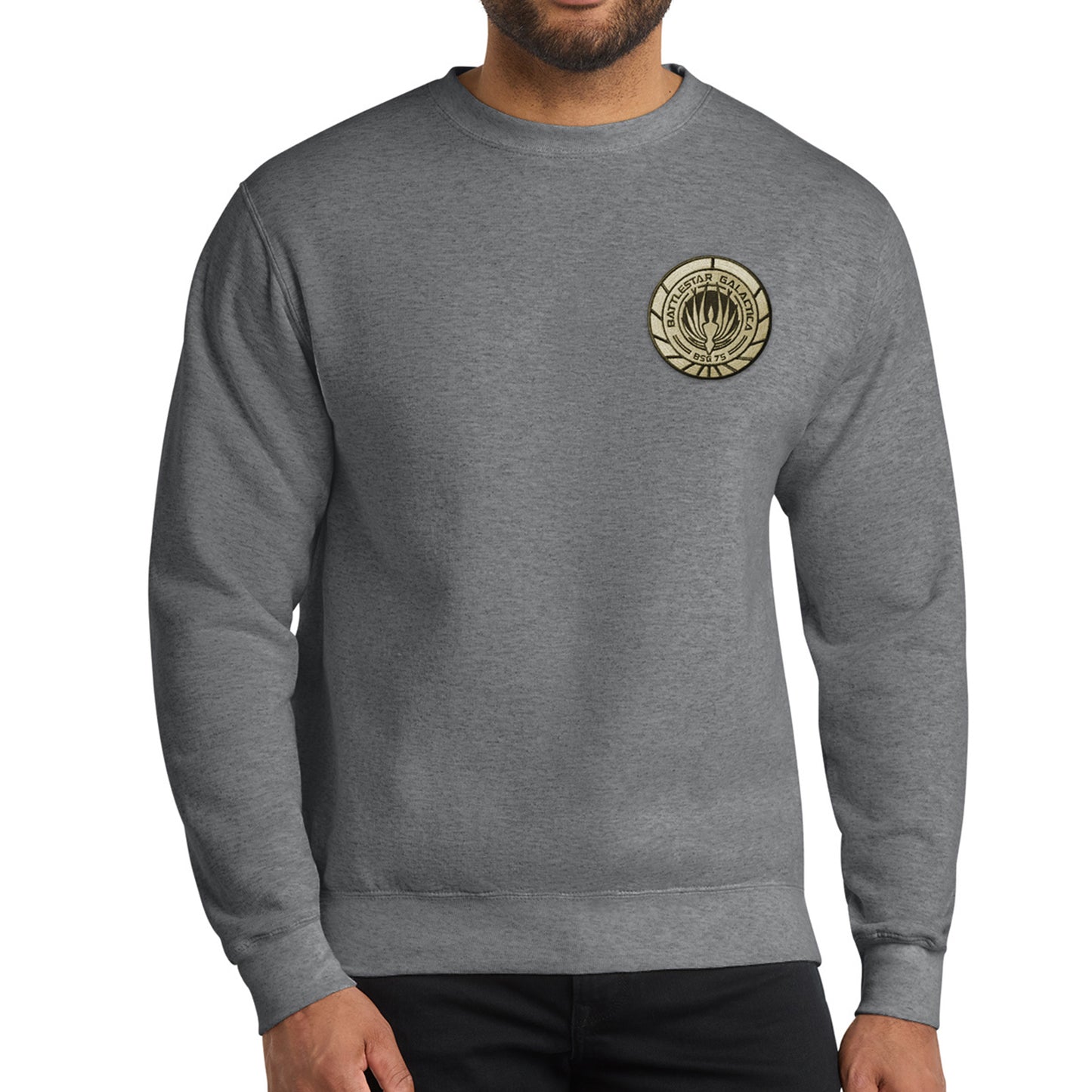 Katee Sackhoff’s BSG Patch Unisex Sweatshirts | Battlestar Galactica