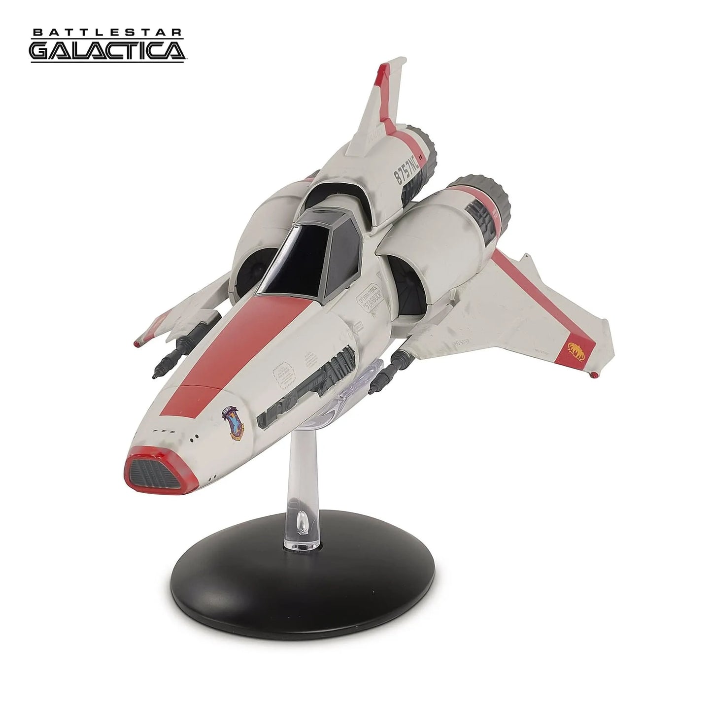 A scale replica of Starbuck's Viper MKII from the reimagined Battlestar Galactica series