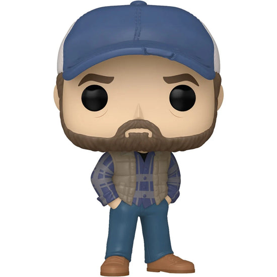 A bobblehead figure depicting the character Bobby Singer, wearing a vest and cap.