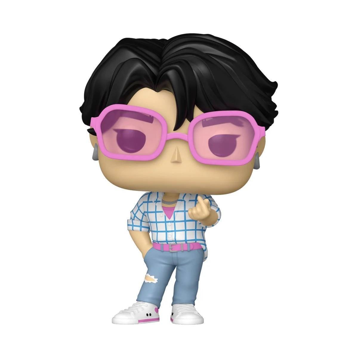 A Funko Pop! vinyl figurine depicting the character Jinu from the series "KPop Demon Hunters."