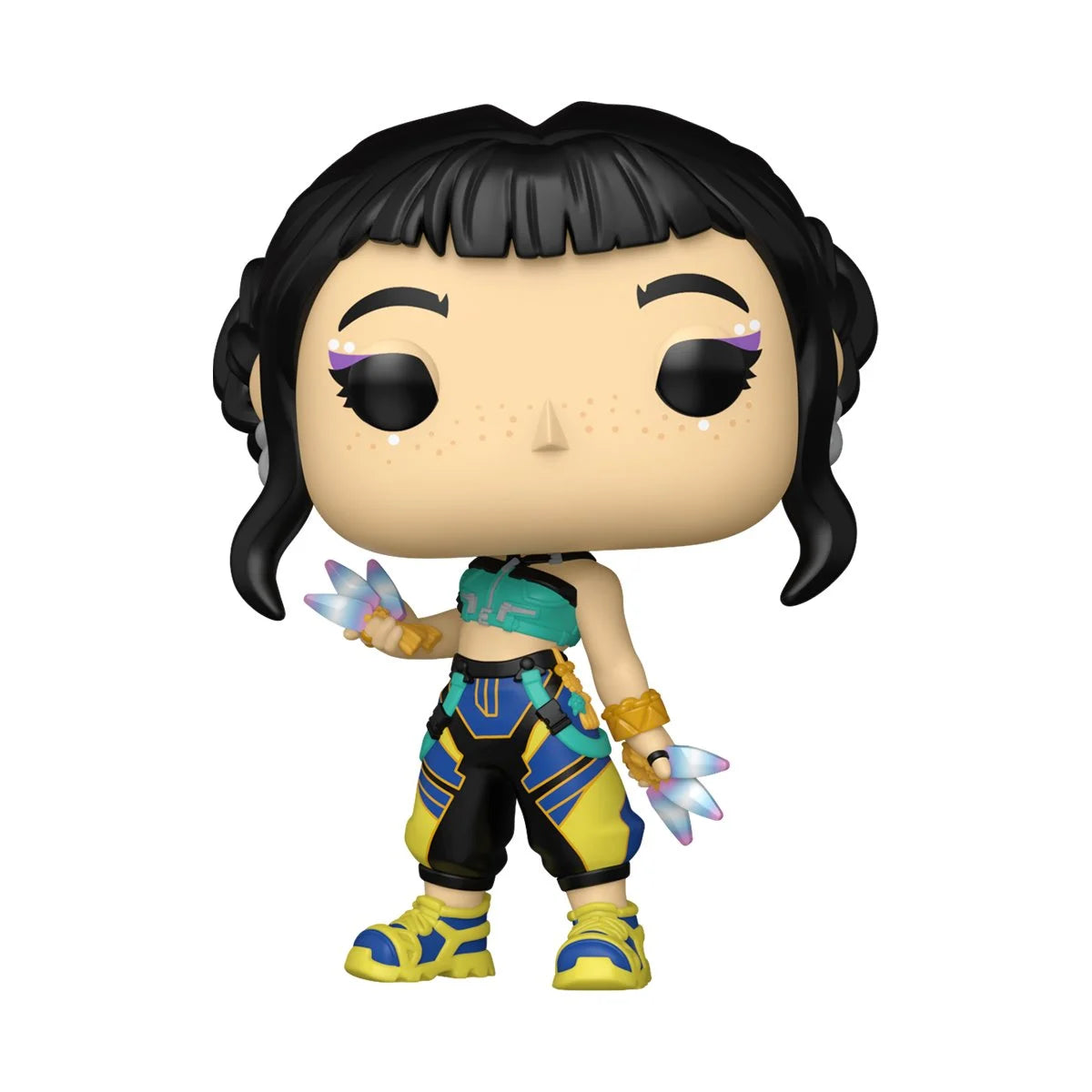 A Funko Pop! vinyl figurine depicting the character Zoey from the series "KPop Demon Hunters."