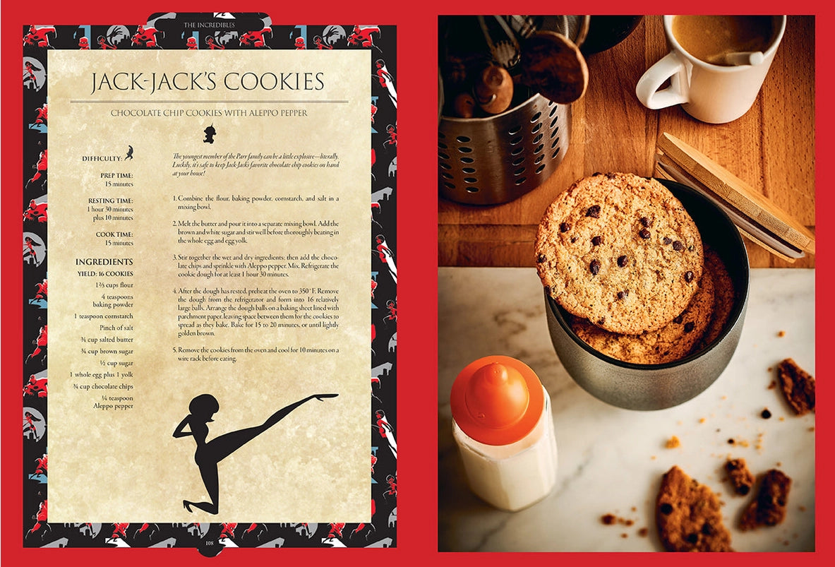 A two-page spread from the book featuring one of the included recipes.