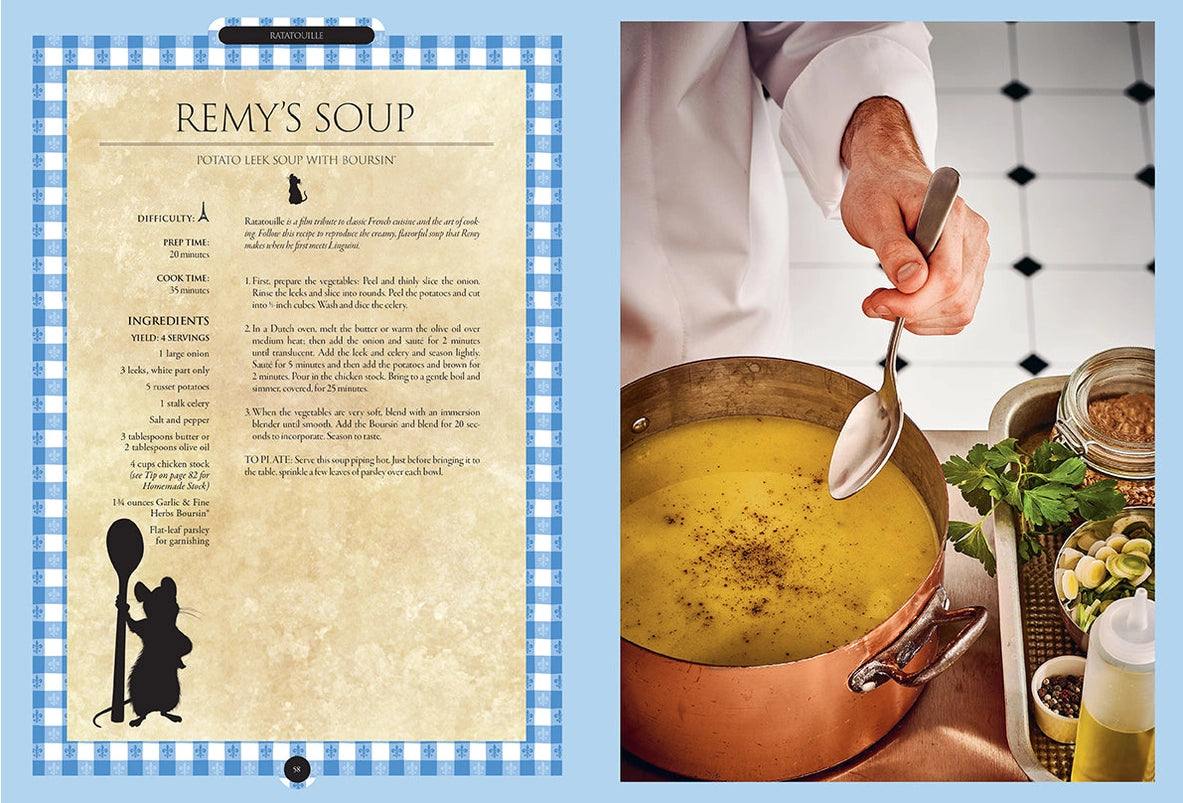 A two-page spread from the book featuring one of the included recipes.