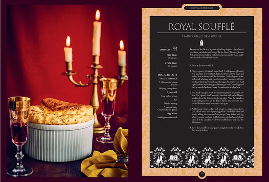 A two-page spread from the book featuring one of the included recipes.