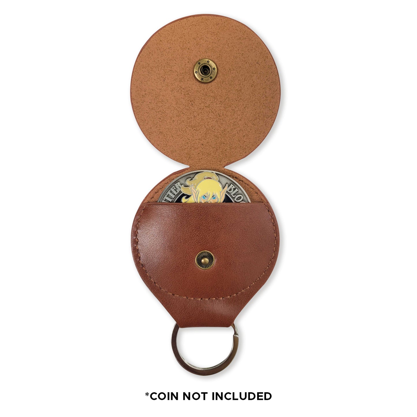 Official ElfQuest Vegan-Leather Coin Holder Keychain – Stands