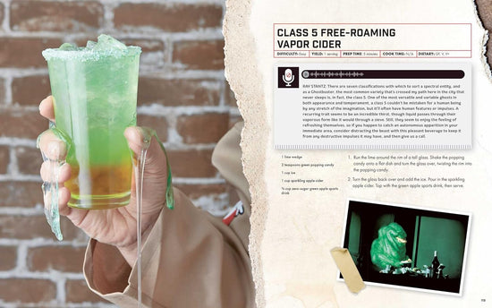 A two-page spread from the book featuring one of the included recipes.