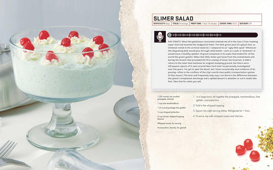 A two-page spread from the book featuring one of the included recipes.