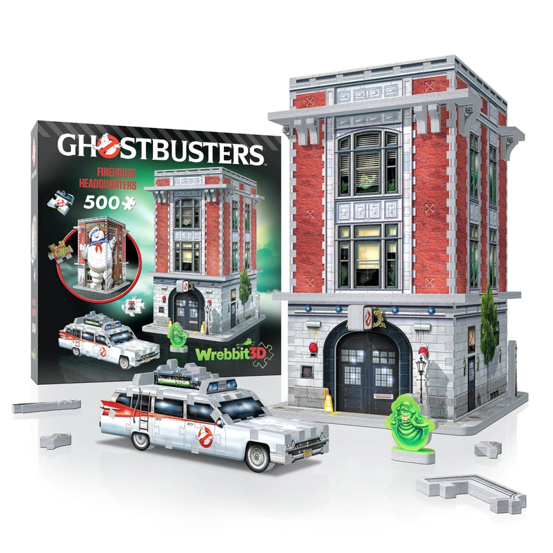 A 3D jigsaw puzzle depicting the firehouse headquarters from the "Ghostbusters" movies.