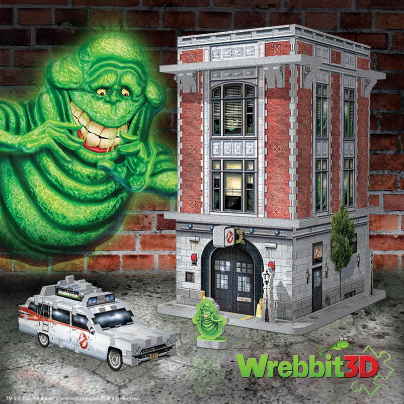 A 3D jigsaw puzzle depicting the firehouse headquarters from the "Ghostbusters" movies.