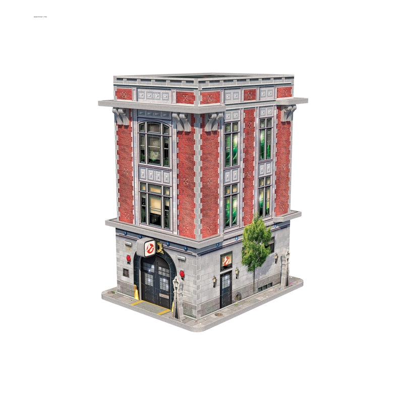 A 3D jigsaw puzzle depicting the firehouse headquarters from the "Ghostbusters" movies.