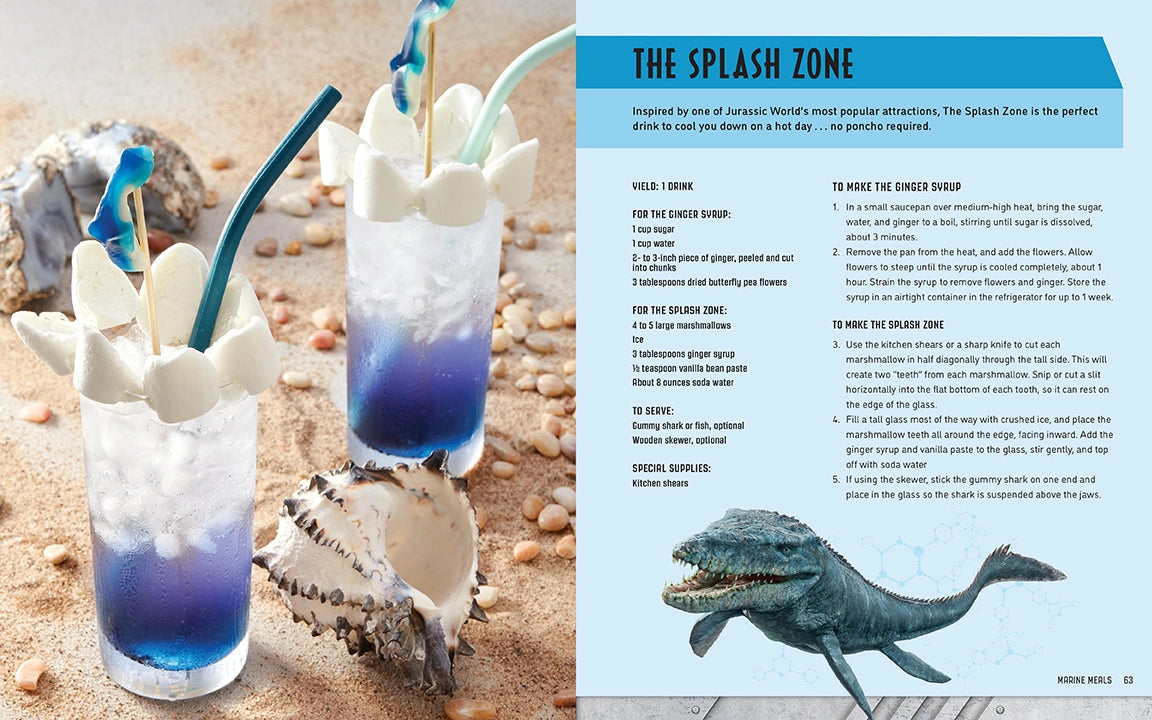 A two-page spread from the book featuring one of the included recipes.