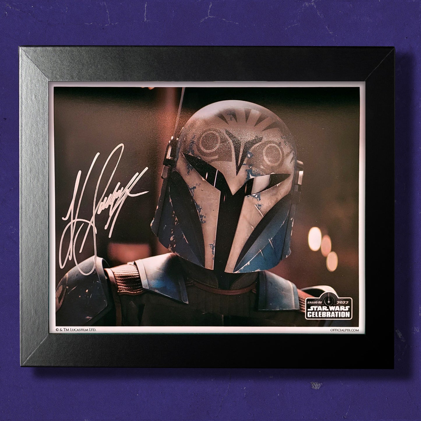 Hand Signed Bo Katan Helmet Star Wars Celebration Autograph | Katee Sackhoff