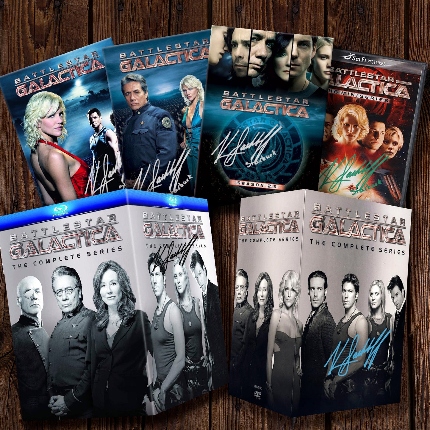 Autographed Battlestar Galactica Series Collection | Katee Sackhoff