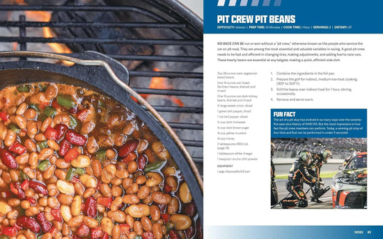 A two-page spread from the book featuring one of the included recipes.