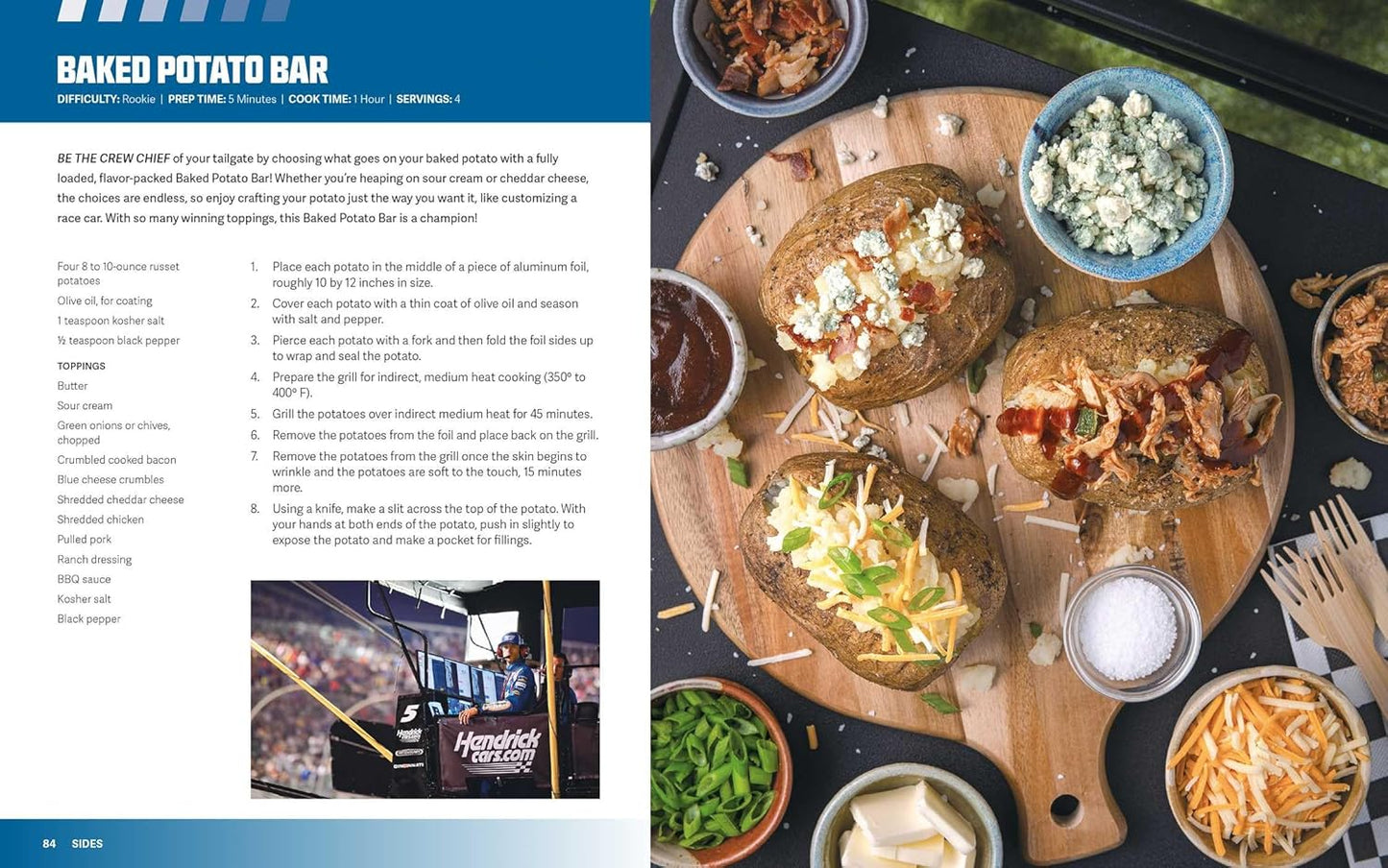 A two-page spread from the book featuring one of the included recipes.