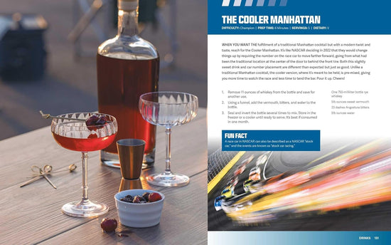 A two-page spread from the book featuring one of the included recipes.