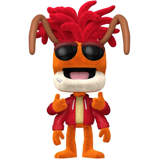 A bobblehead figure depicting Pepe the Prawn in a red sweatshirt, against a white background.