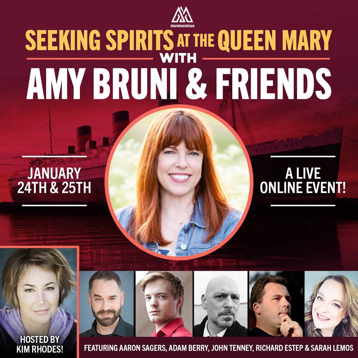 Seeking Spirits at the Queen Mary with Amy Bruni & Friends | Virtual Momentus Event