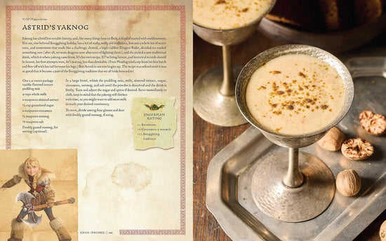 A two-page spread from the book featuring one of the included recipes.