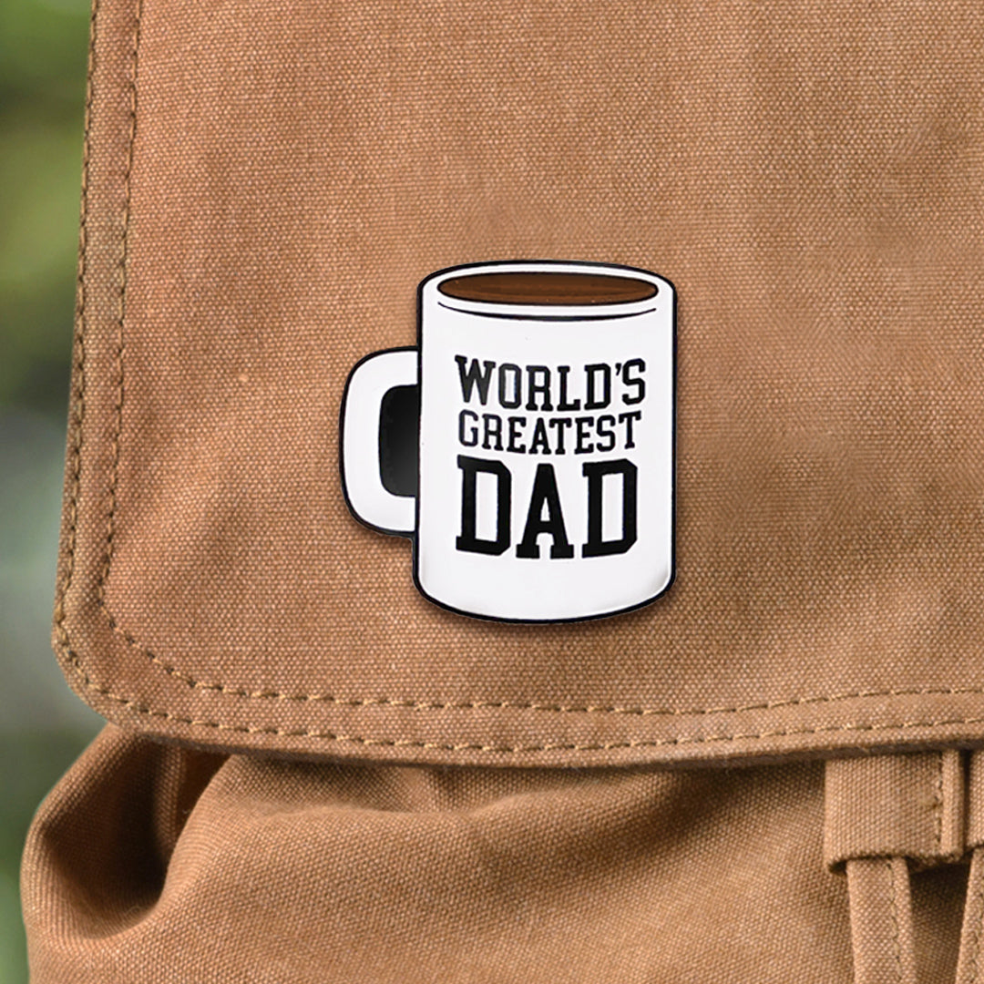Rob Benedict's 'World's Greatest Dad' Coffee Cup Pin