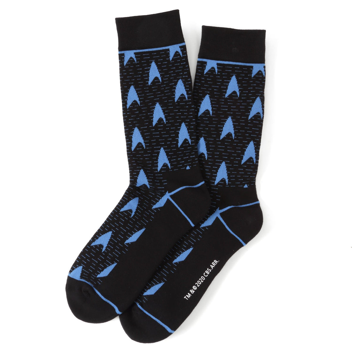 Star Trek Blue Delta Shield Black Men's Socks | Socks – Stands