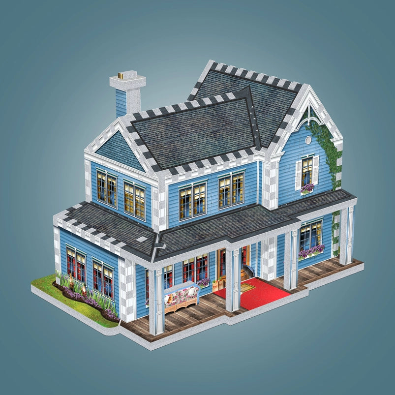 Part of a 3D jigsaw puzzle depicting a house from the TV series "Gilmore Girls."