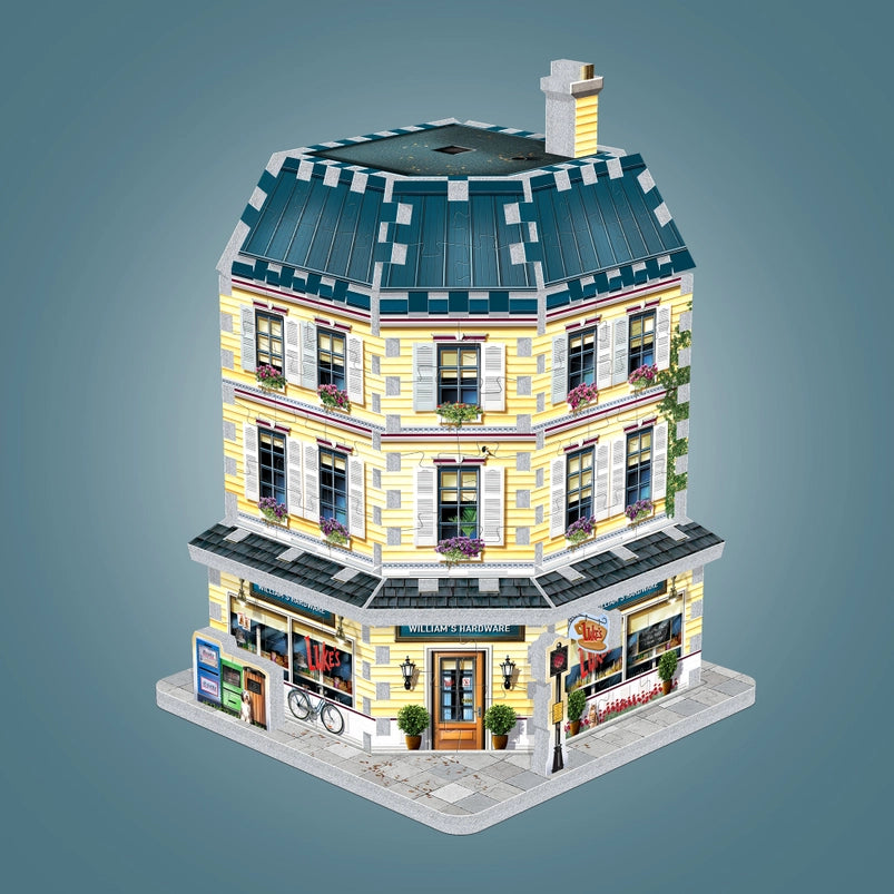 Part of a 3D jigsaw puzzle depicting a building from the TV series "Gilmore Girls."