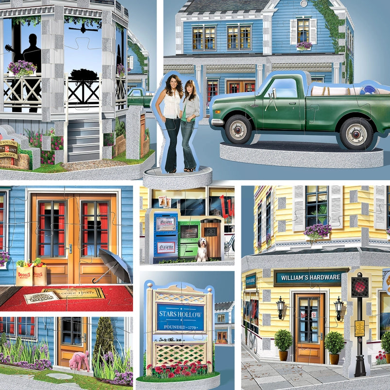 Part of a 3D jigsaw puzzle depicting a house from the TV series "Gilmore Girls."