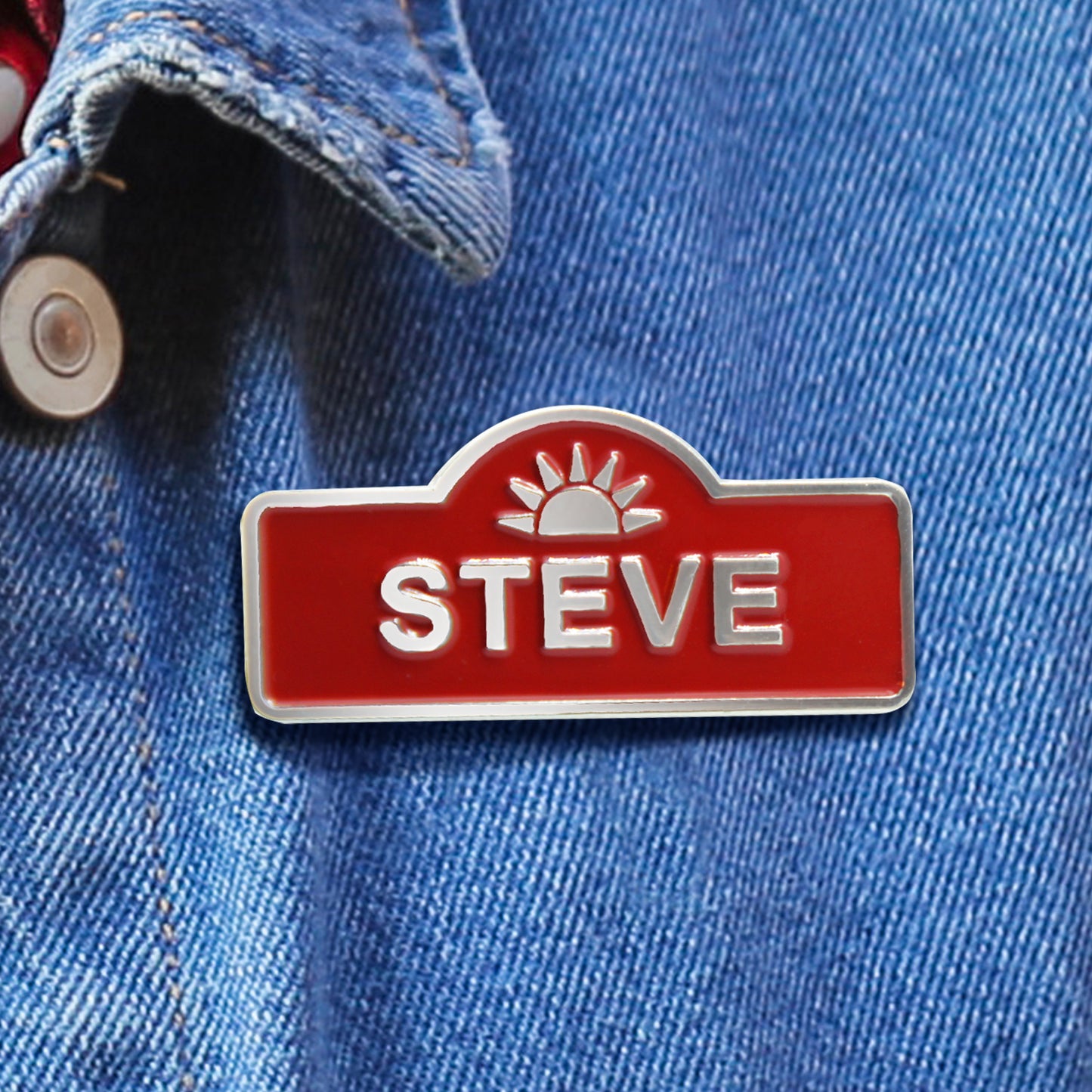 Steve Gas-n-Sip Namebadge PIN