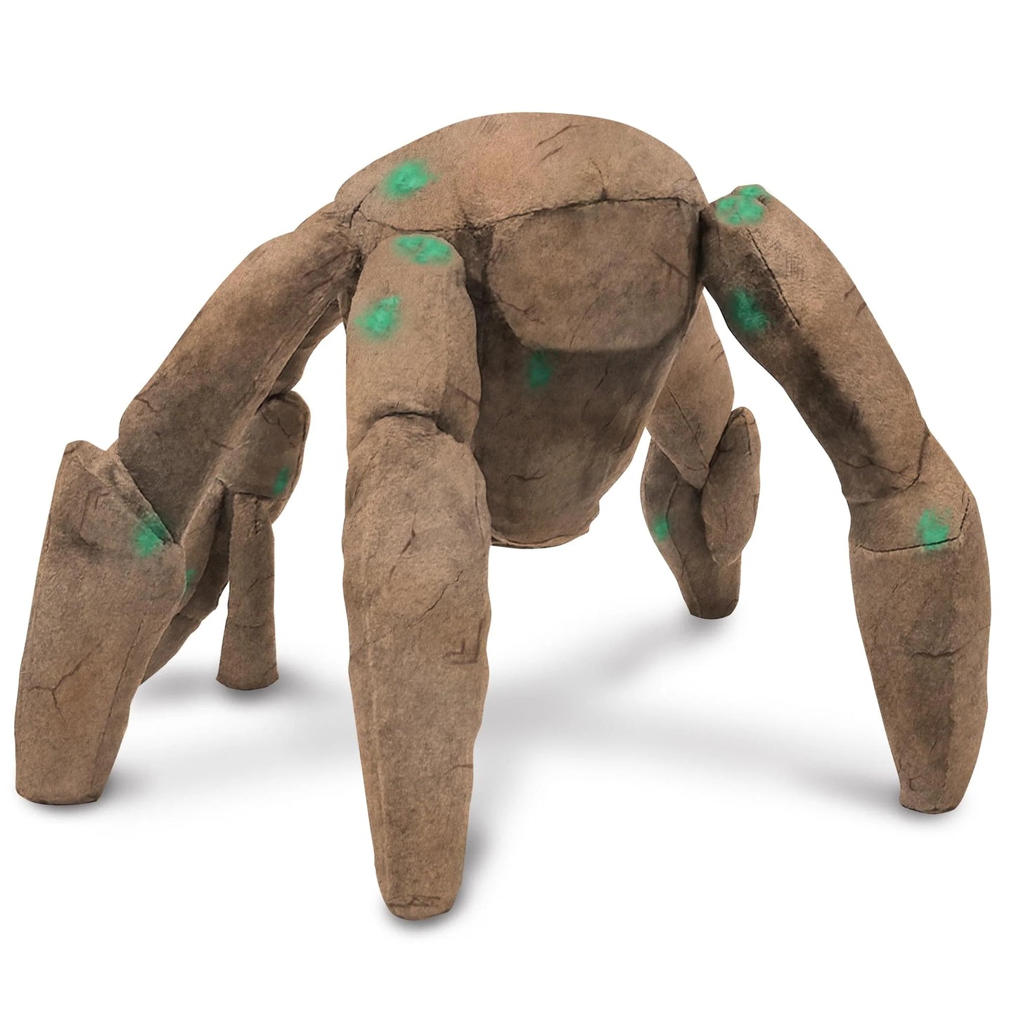 A brown and green plushie depicting the character Rocky from "Project Hail Mary."