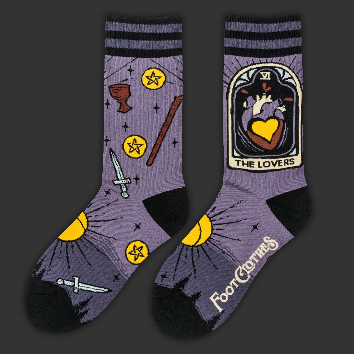 The Lovers Tarot Nouveau | Crew Socks