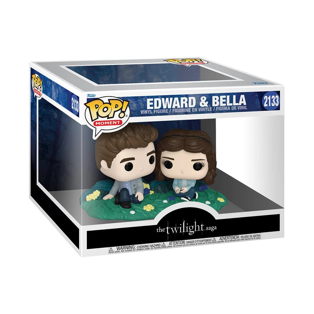 A Funko Pop Moment depicting Edward and Bella from "Twilight"