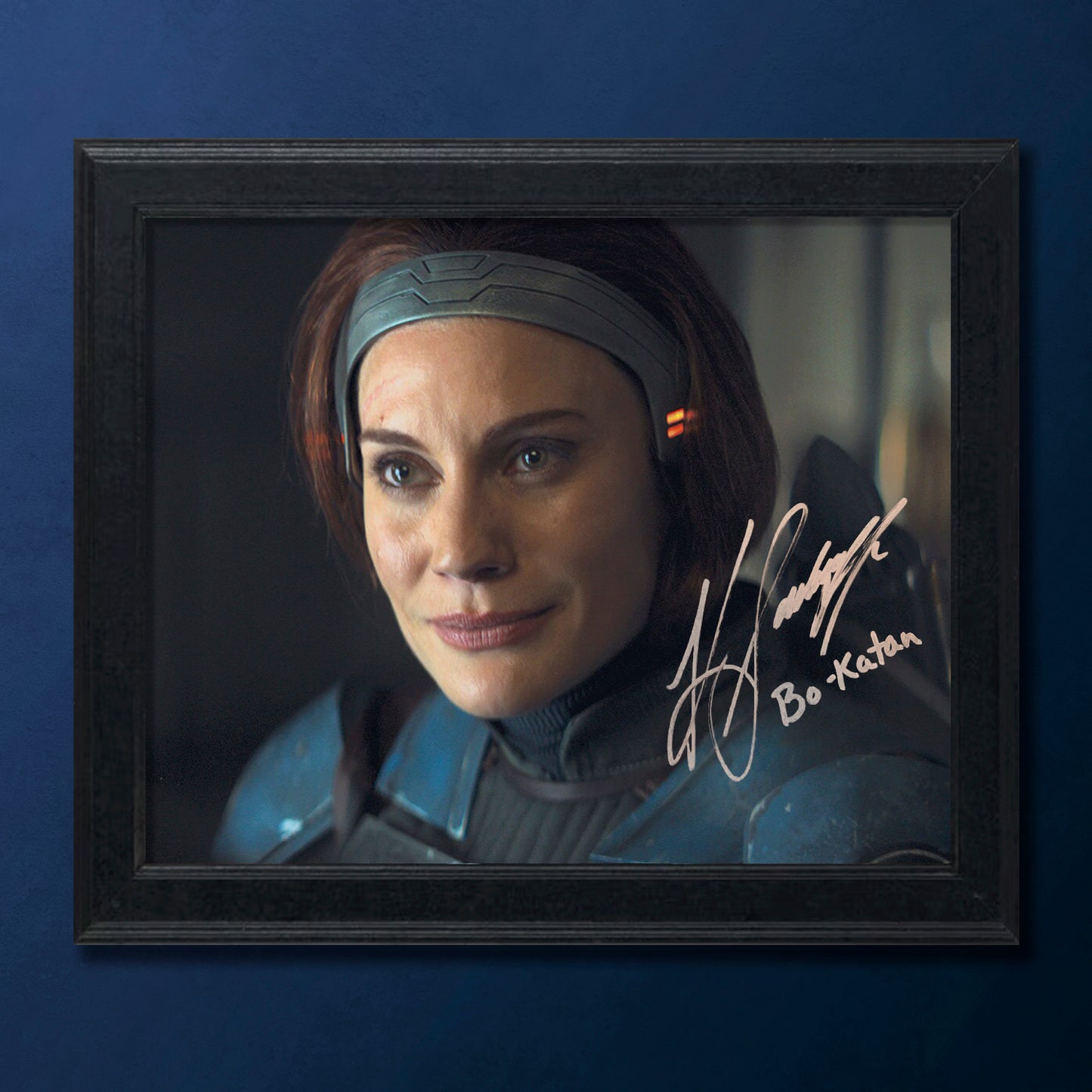 Hand Signed Bo Katan Headband Autograph | Katee Sackhoff