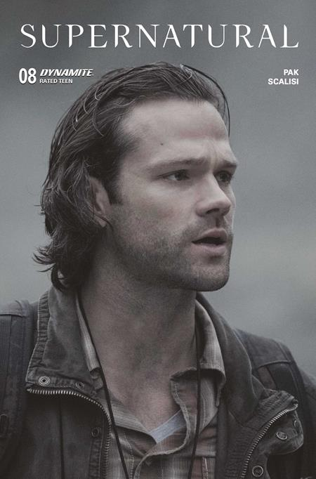Comic book cover featuring Sam from 'Supernatural' with a gray background