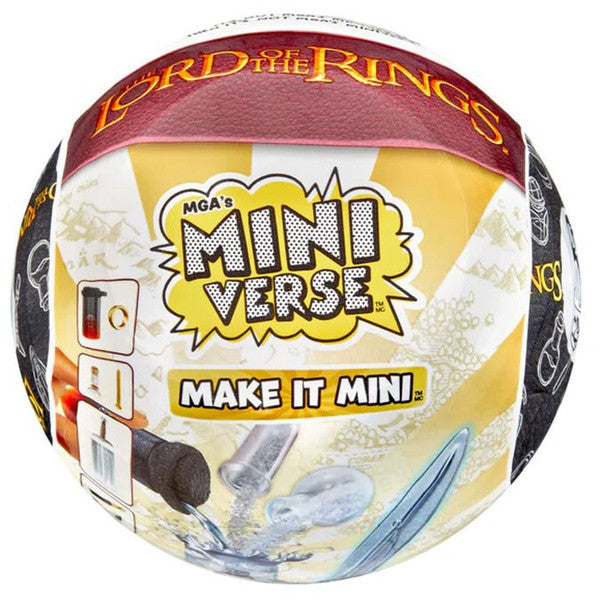 MGA's Mini Verse Lord of the Rings toy packaging on a white background